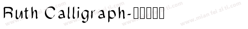Ruth Calligraph字体转换